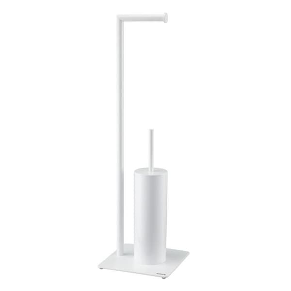 Sealskin Tube Toilet Caddy - Toalettrullehållare - Toalettborste med hållare - Fristående Vit