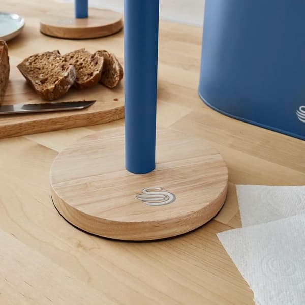 Papperullhållare - SWAN - Nordic - Kolsyrat stål - Modern design - Blå färg