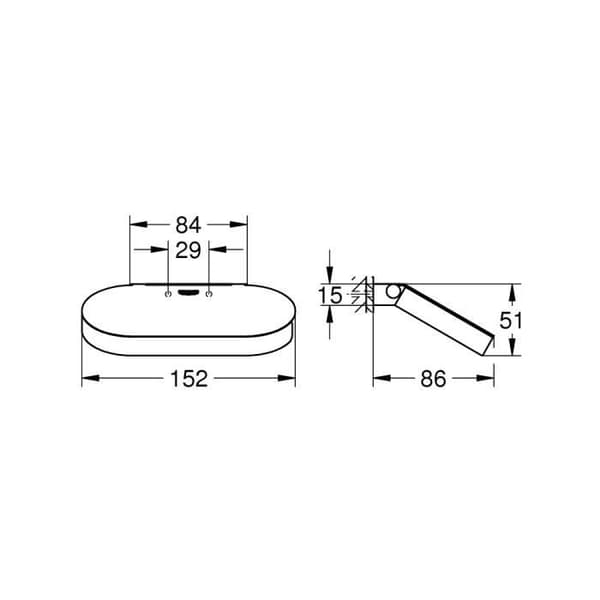 Grohe Selection metallpappershållare med lock, krom (41069000)