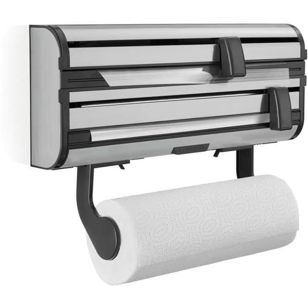 LEIFHEIT Handdukshållare aluminiumfolie Parat Royal 25793 Leifheit praktisk vägghållare 3 rullar med vassa blad
