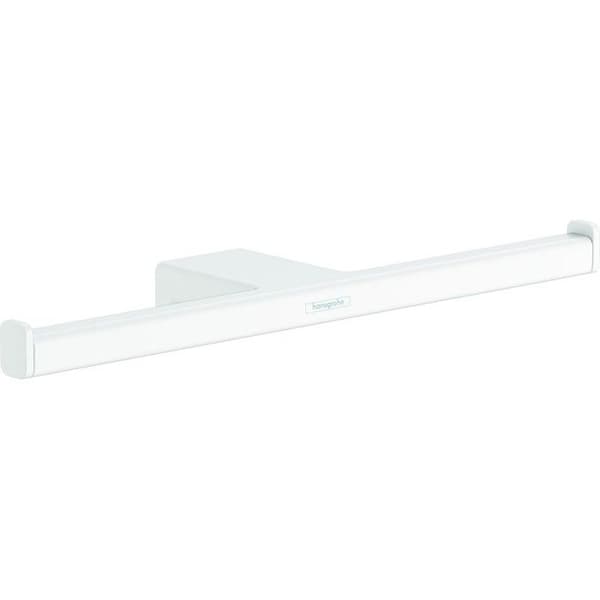 HANSGROHE Dubbel toalettpappershållare 300 mm matt vit AddStoris