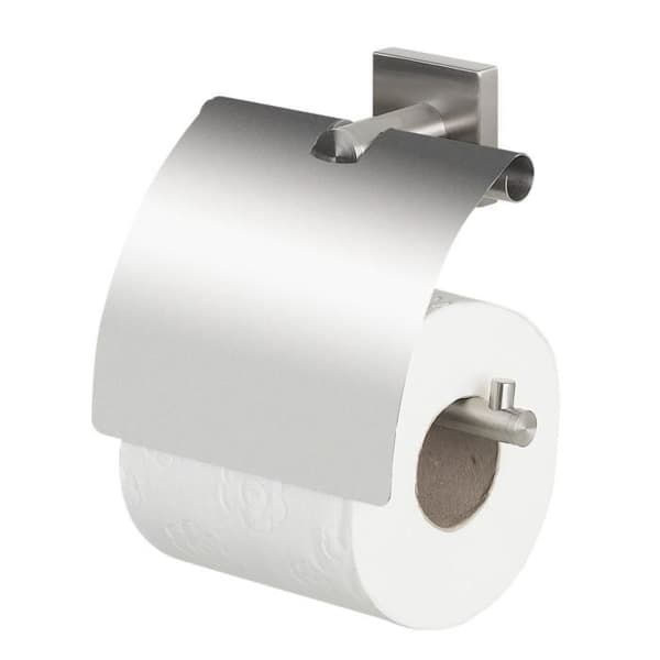SPIRELLA Nyo toalettrullehållare - Borstat rostfritt stål - Väggfäste - 14 cm