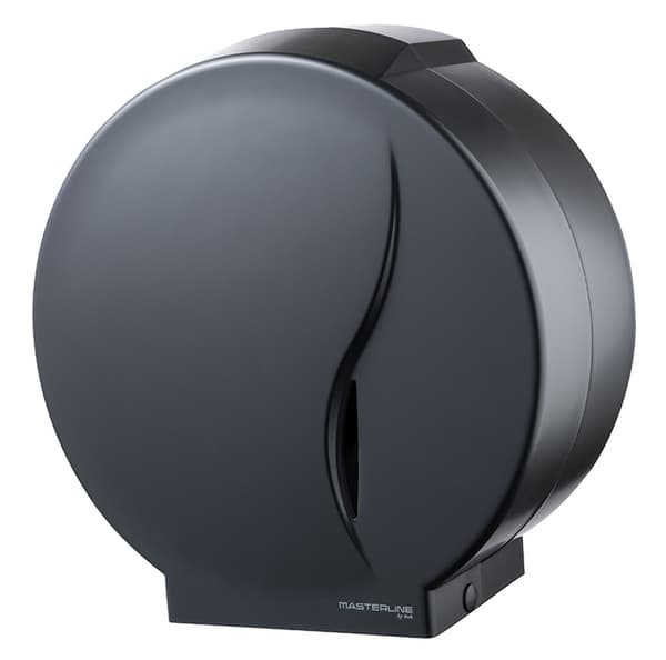 Dispenser til toiletpapirruller, sort