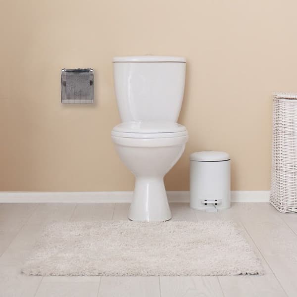 Relaxdays Toalettpapperhållare med förvaring och lock, stöd i plast HxLxP: 15 x 13,5 x 15 cm, grön-grå