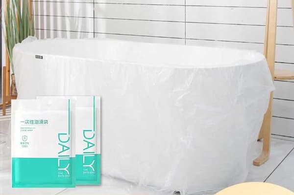 Kylpyhuonehygieniapaketti - Kylpyammeen kansi 2 kpl + WC-istuimen kansi Valkoinen 10 pakkaus