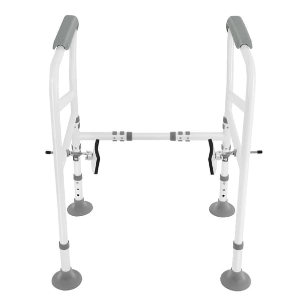 WC-tukikehys, säädettävä korkeus 68,5-73,5 cm, kantavuus 150 kg,Vaaleanharmaa