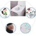 Miniatyrbillede 6 af 7: Lollanda Toiletovertræk – Biologisk nedbrydelige, 40/80 stk - Kan skylles med vand, 38×46CM, toiletovertræk til rejser