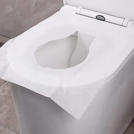 Lollanda Toiletovertræk – Biologisk nedbrydelige, 40/80 stk - Kan skylles med vand, 38×46CM, toiletovertræk til rejser
