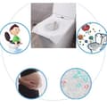 Miniatyrbillede 6 af 7: Lollanda Toiletovertræk – Biologisk nedbrydelige, 40/80 stk - Kan skylles med vand, 38×46CM, toiletovertræk til rejser