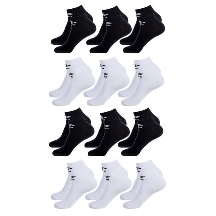 UMBRO Damstrumpor Korta Sportstrumpor Färger - paket med 12 överraskningspar, storlek - 36/41