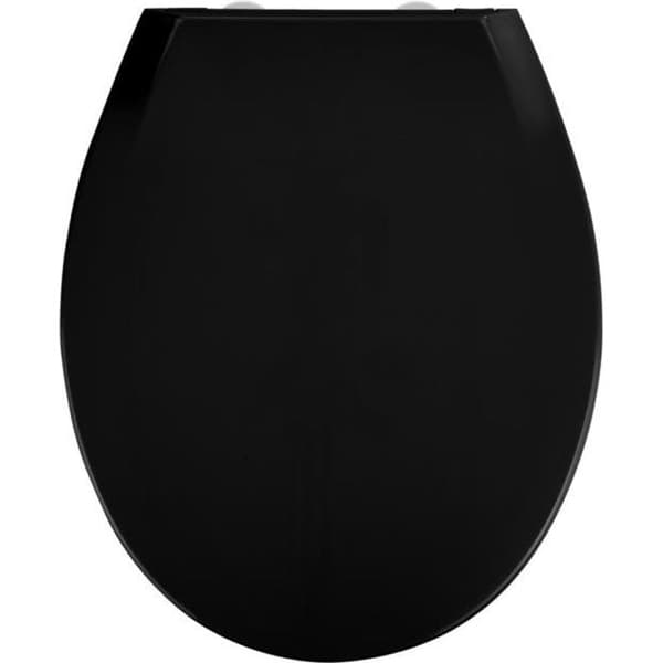 Toalettsits - WENKO - Kos - Termoplast - 37x44 cm - Svart