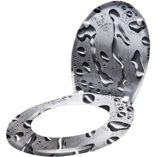 Toalettsits - LZQ - Soft Close - Finish av hög kvalitet - Enkel att fästa - Universal