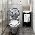 Miniatyrbild 3 av 4: XMTECH Toalettstol med sänkningssystem standard WC badrum sits lock toalett - Vattendroppar