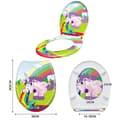 Miniatyrbild 2 av 4: Toalettsits - XMTECH - Färgglad enhörning - Soft close - Universal - Urea harts