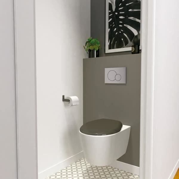 Marina Grey Toalettsits - Polypropen - Gelco - Oklippbar - Universalfäste