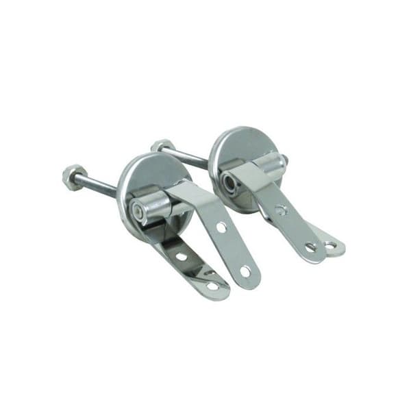 Toalettlock MDF Beige - MSV - Universell - Rustfritt Stål - Baderomsutstyr