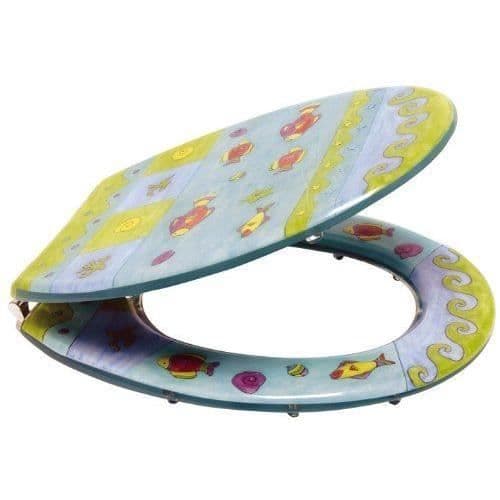 Sanitop-Wingenroth Transparent toalettlock med havsmotiv - 40528 7