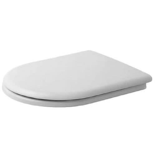 Duravit 0066910000 Happy D./Starck 2 Toalettsits med rostfria gångjärn Vit