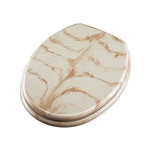 ADOB toalettlock, marmoreffekt, beige stålhängslen - 83078