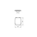Miniatyrbild 2 av 3: Toalettlock - IDEAL STANDARD - CONCA - Vitt - 380x526 mm - Universell