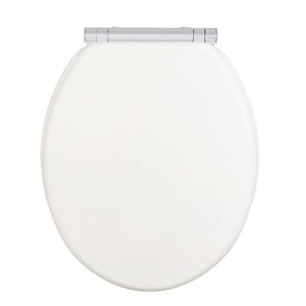 Toalettsits - WENKO - Morra - Matt Vit - Universal - Easy-Close - MDF