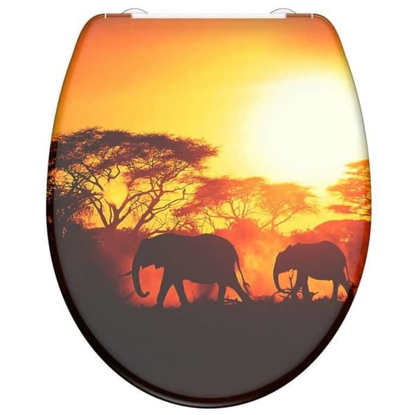 SCHÜTTE Toalettsits med soft close AFRICA