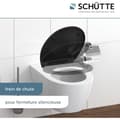 Miniatyrbild 3 av 4: Schütte 82410 - WC-lock med duroplast och automatisk nedfällningsfunktion samt avtagbar funktion.