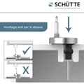 Miniatyrbild 4 av 4: Schütte 82410 - WC-lock med duroplast och automatisk nedfällningsfunktion samt avtagbar funktion.