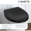 Miniatyrbild 2 av 4: Schütte 82410 - WC-lock med duroplast och automatisk nedfällningsfunktion samt avtagbar funktion.