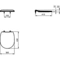 Miniatyrbild 4 av 4: Toalettsits - IDEAL STANDARD - Connect - Ultratunn - Fallbroms - Vit