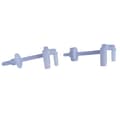 Miniatyrbild 3 av 4: Fixering av toalettlock - SOMATHERM - Universell - Hvit - Plast - 2 skruer og muttere