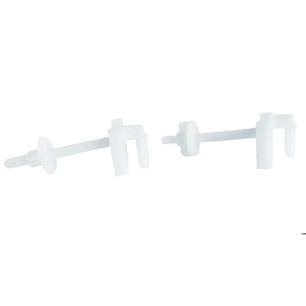 Fixering av toalettlock - SOMATHERM - Universell - Hvit - Plast - 2 skruer og muttere