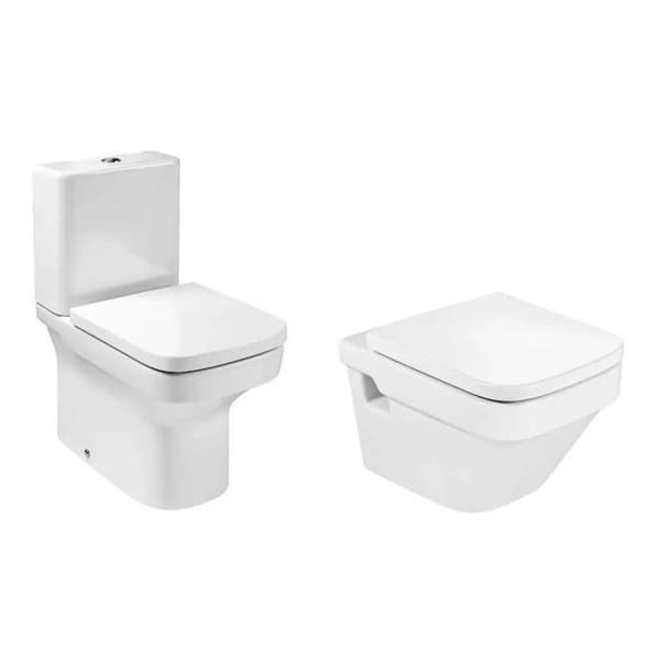 Abattant ROCA Dama compact 392, med tystningssystem, vit