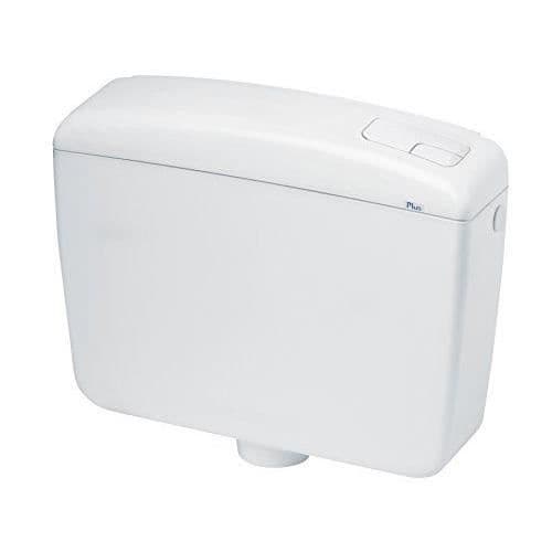Halvlåg WC-tank - Vattenfylld - SPK1000 - 2 knappar - Anti-kondensisolering - Vit