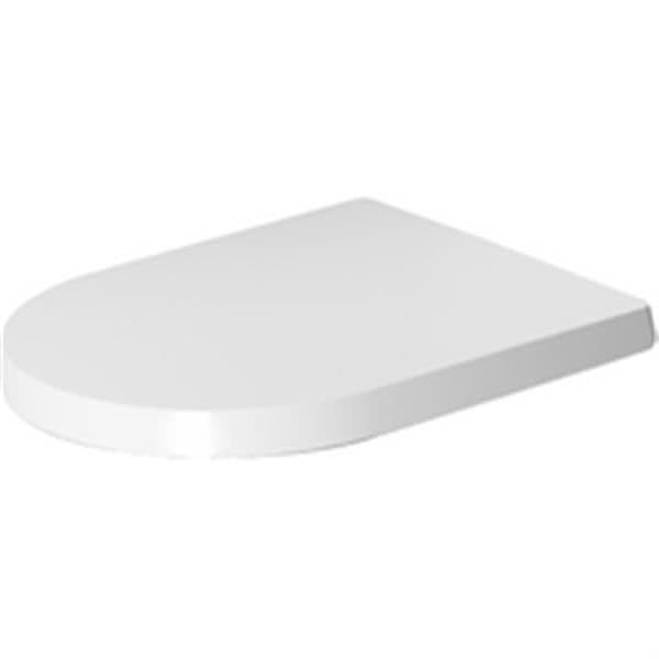 Toalettsits - Duravit - ME by Starck - Vit - Rostfria gångjärn - 458 mm x 374 mm