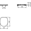 Miniatyrbild 4 av 4: IDEAL STANDARD Toalettsits Connect - Fallbroms - Vit