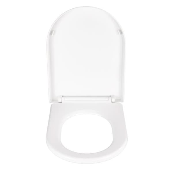 Toalettstolssits - WENKO - Calla - Duroplast - 35,5x47 cm - Fäste i rostfritt stål