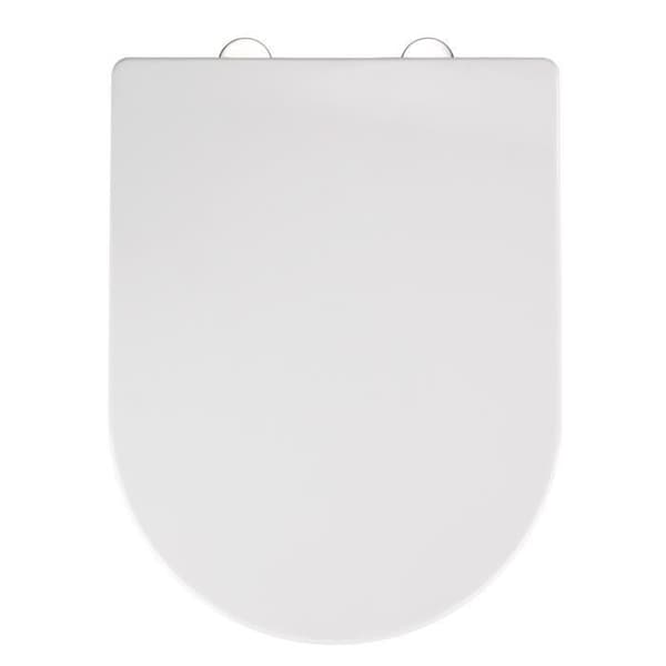 Toalettstolssits - WENKO - Calla - Duroplast - 35,5x47 cm - Fäste i rostfritt stål