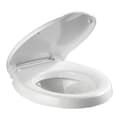 Miniatyrbild 2 av 4: WENKO Secura Comfort toalettstol, med vuxentoalettsits 5 cm, toalettstol med fallskydd, duroplast, 37x43,5 cm, vit