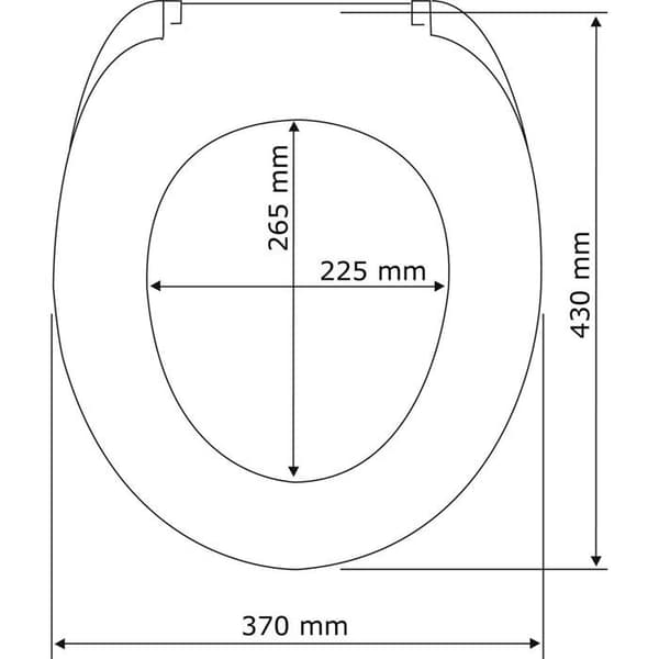 Toalettsits - WENKO - Buche Natur - MDF - 35,5x42,5 cm - Brun