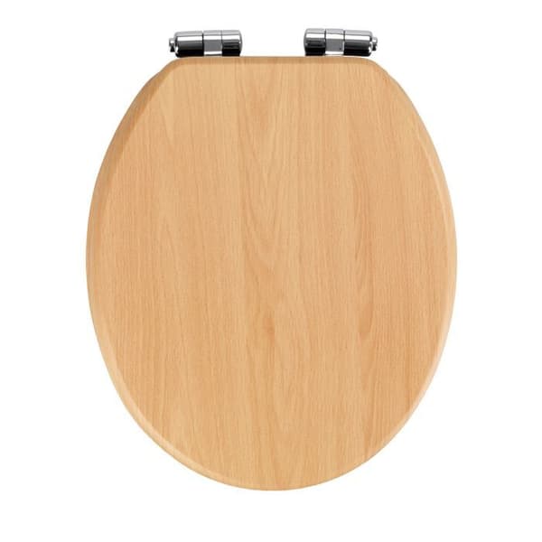 Toalettsits - WENKO - Buche Natur - MDF - 35,5x42,5 cm - Brun