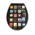Miniatyrbild 1 av 3: Toalettsits - ADOB - Duroplast - Automatisk toalettsits - Avtagbar - Soft close