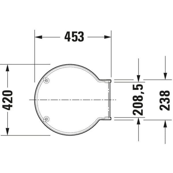 Toalettlock - Duravit - Starck 1 - Softclose - Rostfritt stål - Universell