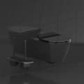 Miniatyrbild 2 av 4: SCHÜTTE Toalettsits SLIM SVART Duroplast