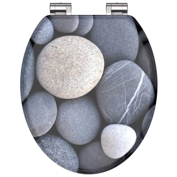 SCHÜTTE Toalettsits med soft close GREY STONE 438746