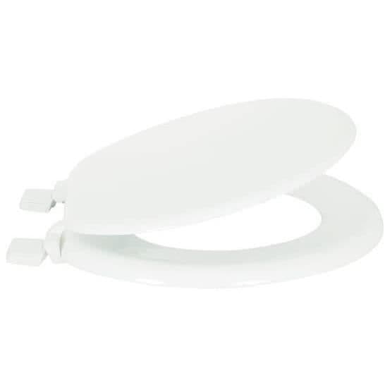 MSV WC-sits - MDF - Plastgångjärn - Vit