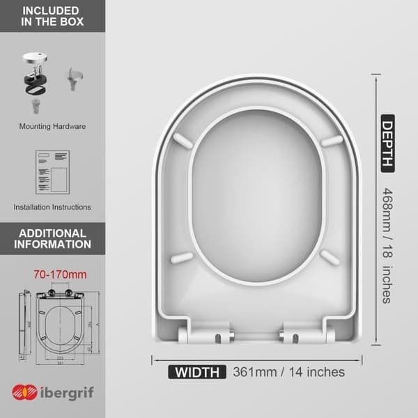 Toalettlock - Ibergrif - M41001 - Form D - Fallskydd - Universell - Vit