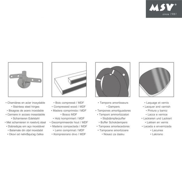 MSV Toalettsits MDF Starfish