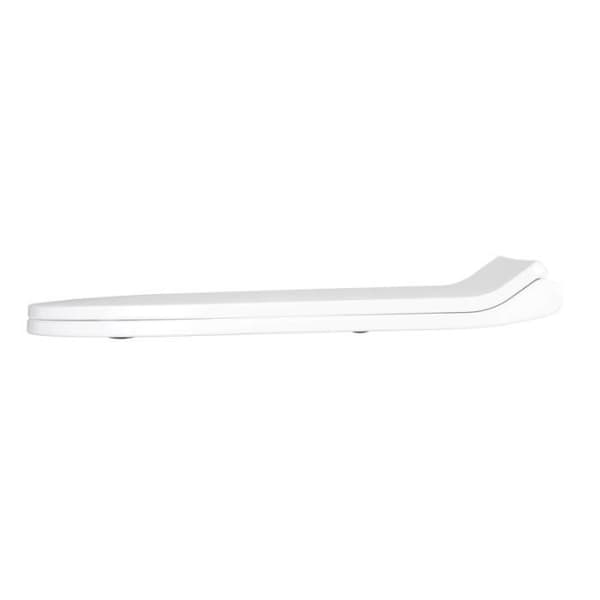 WENKO Toalettsits med toalettsits Premium Habos, clip-on toalettsits med fäste i rostfritt stål, termoplast, 36x46 cm, vit