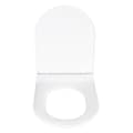 Miniatyrbild 2 av 4: WENKO Toalettsits med toalettsits Premium Habos, clip-on toalettsits med fäste i rostfritt stål, termoplast, 36x46 cm, vit